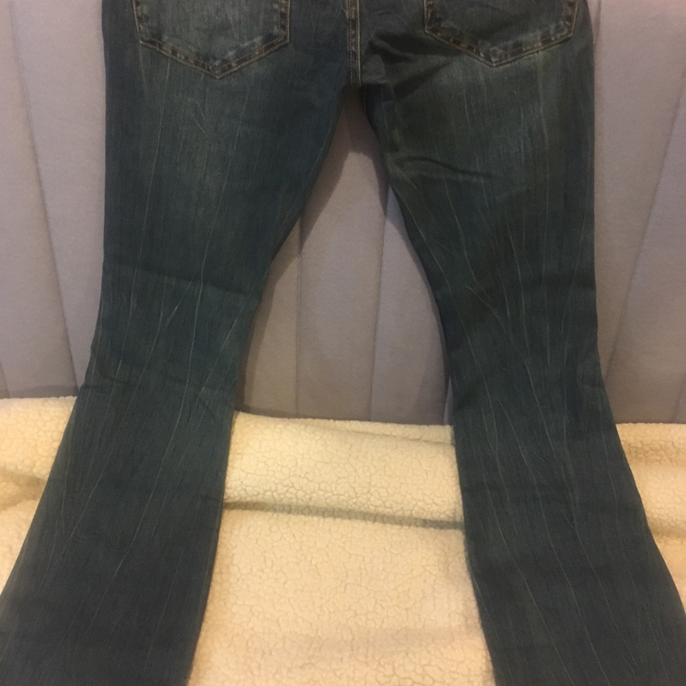 Wornstar hellraiser jeans 32 x 34 lightning vintage blue men boot cut extra slim